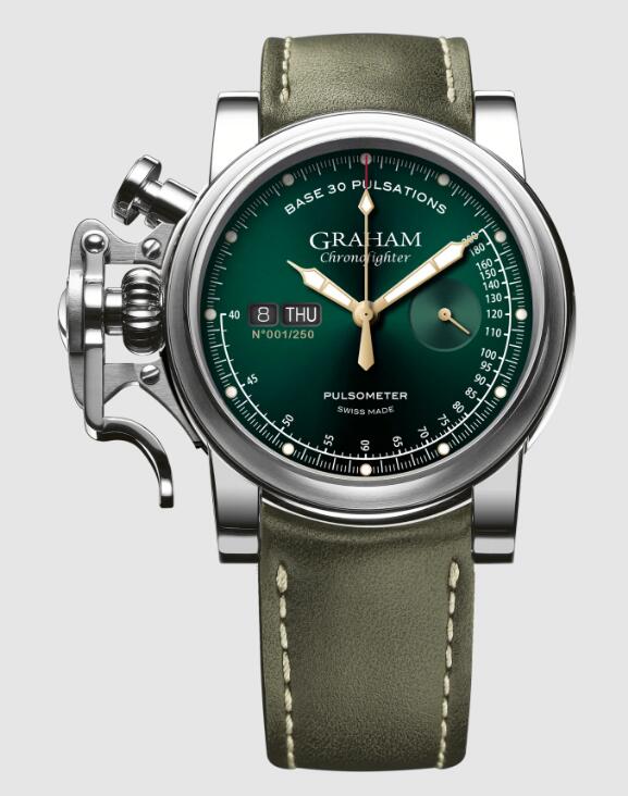 Review Replica Watch Graham Chronofighter Vintage Pulsometer Green 2CVCS.G09A - Click Image to Close